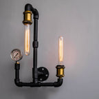 Machine Age Industrial 2-Light Wall Sconce - The Black Steel