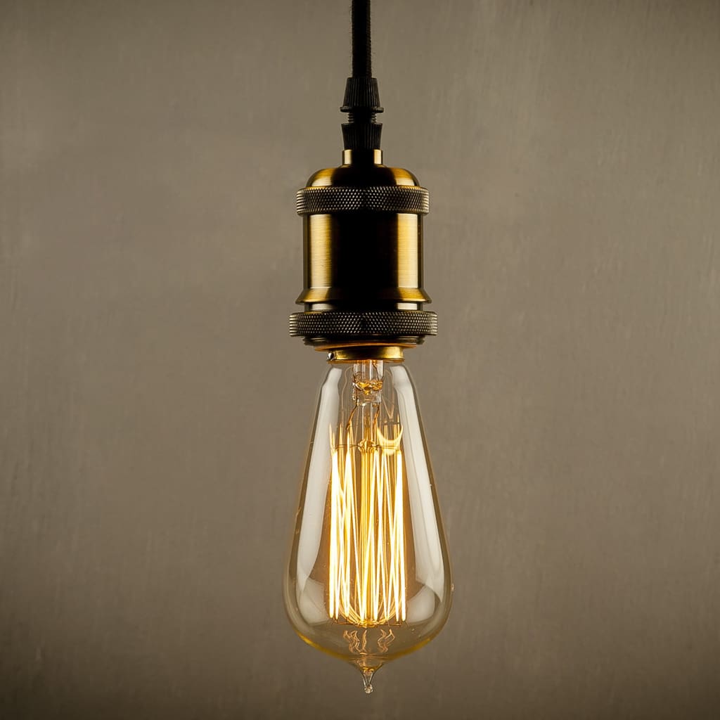 Minimal Style Decor Brass Antique Ceiling Holder - The Black Steel