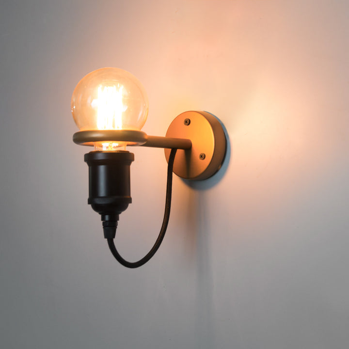 Nile Golden Ring Wall Lamp - The Black Steel