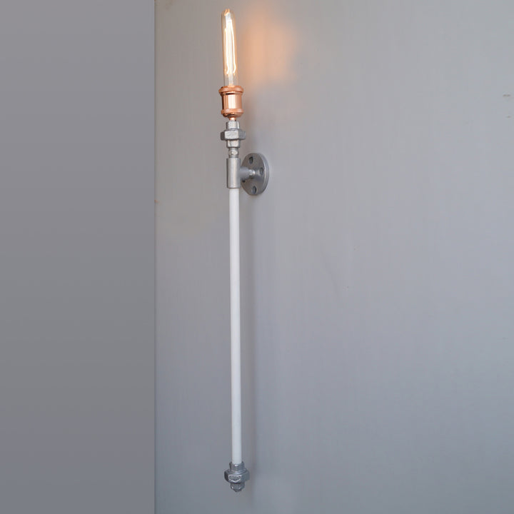 TPF22 Industrial Pipe Decorative Wall Light - The Black Steel