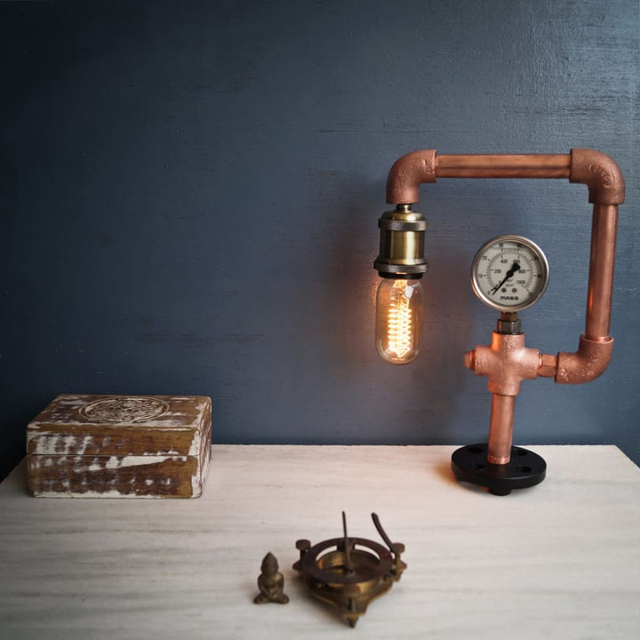 Resurgence CU29 Industrial Copper Lamp - The Black Steel