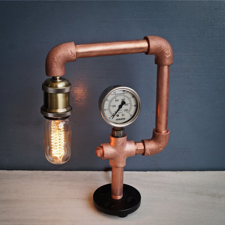 Resurgence CU29 Industrial Copper Lamp - The Black Steel