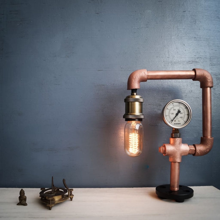 Resurgence CU29 Industrial Copper Lamp - The Black Steel