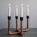 Stanchion Industrial Pipe Candle Holder - The Black Steel