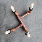 Stanchion Industrial Pipe Candle Holder - The Black Steel