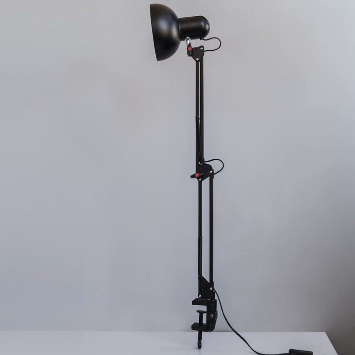Swing Arm Desk Clamp-On-Lamp 30"H - The Black Steel