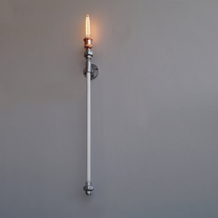 TPF22 Industrial Pipe Decorative Wall Light - The Black Steel