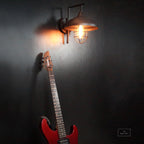 Theopompus Lantern Vintage Style Interior Wall Lamp - The Black Steel