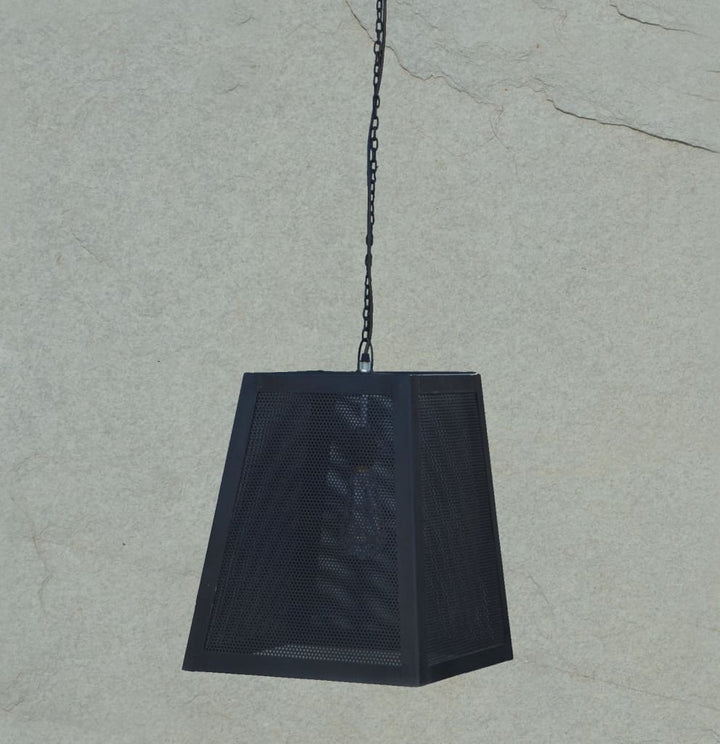 Trapezoid Black Industrial Ceiling Lamp - The Black Steel