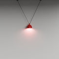 V Cluster Lampshade Pendant Light In Red - The Black Steel
