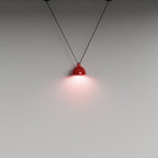 V Cluster Lampshade Pendant Light In Red - The Black Steel