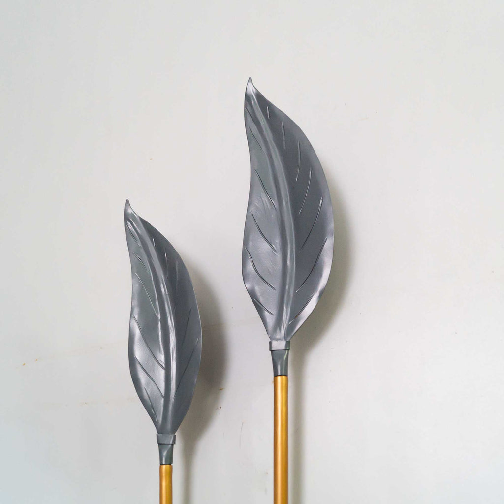 Metal Leaf Wall Decor Artpiece - The Black Steel