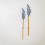 Metal Leaf Wall Decor Artpiece - The Black Steel