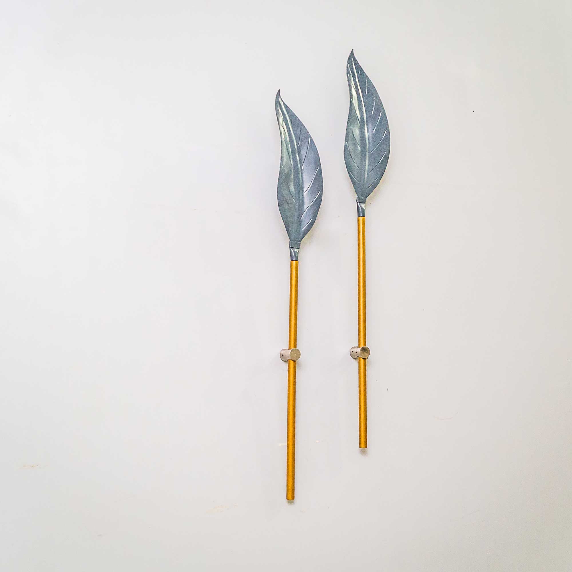 Metal Leaf Wall Decor Artpiece - The Black Steel