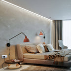 FSW 201 Swivel Arm Wall Mounted Light Fixture - The Black Steel