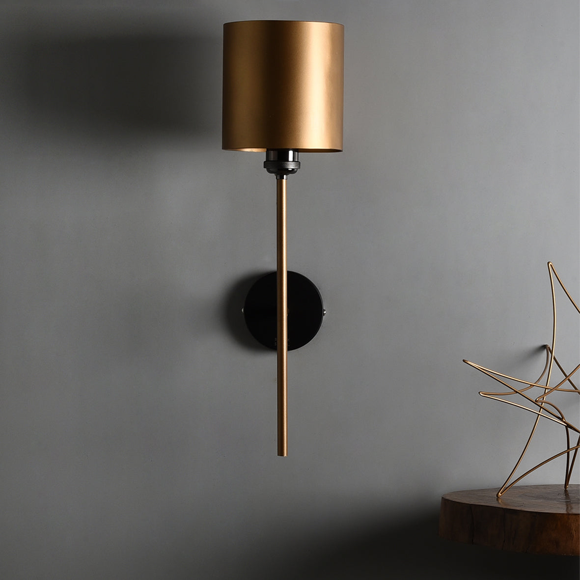 CWS148 Hand Carved Metal Wall Lamp