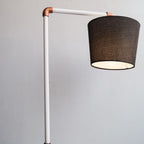 Jazz Steampunk Pipe Design Industrial Floor Lamp - The Black Steel