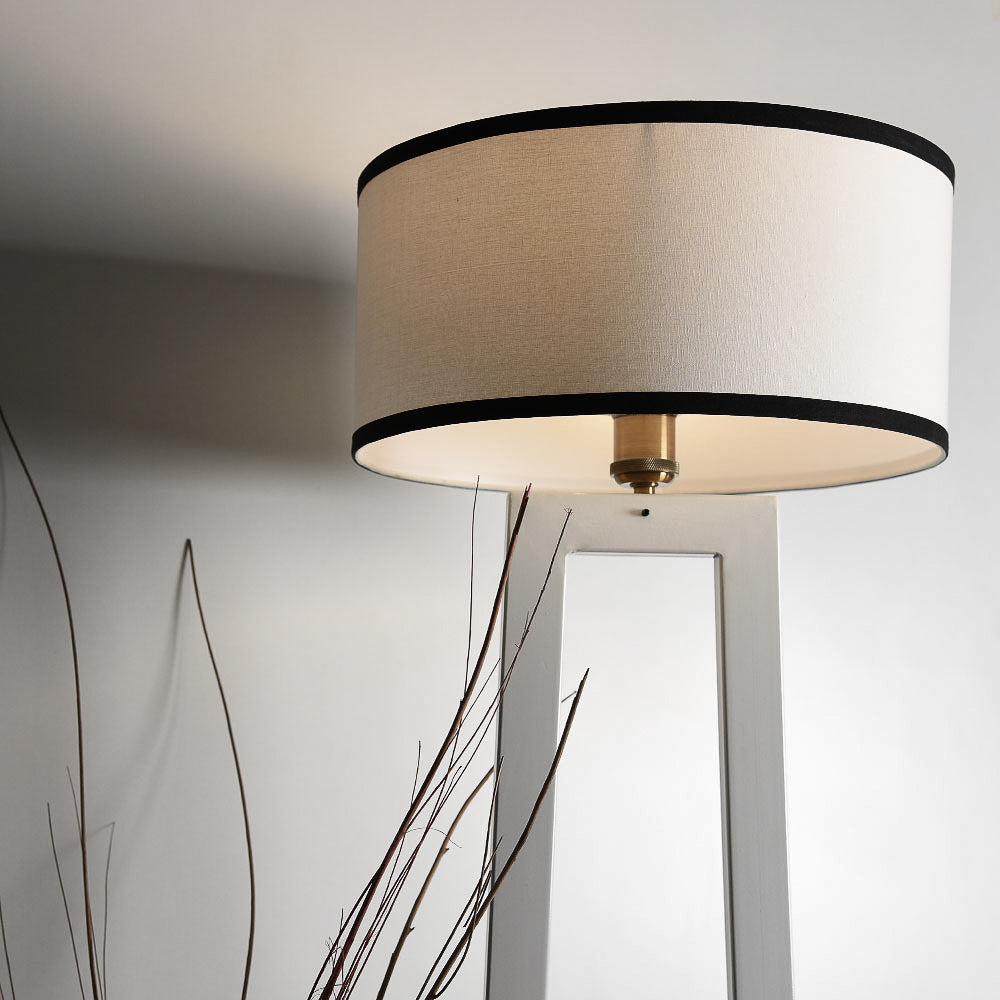white floor lampshade
